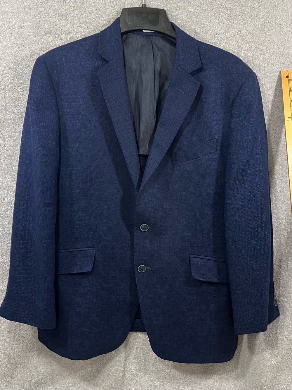 Joseph Abboud Heritage Blue Reda 110s Wool Blazer Sport Coat Mens 42S Double Ven